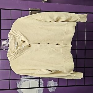 💙 women's sweater Madewell cardigan white M